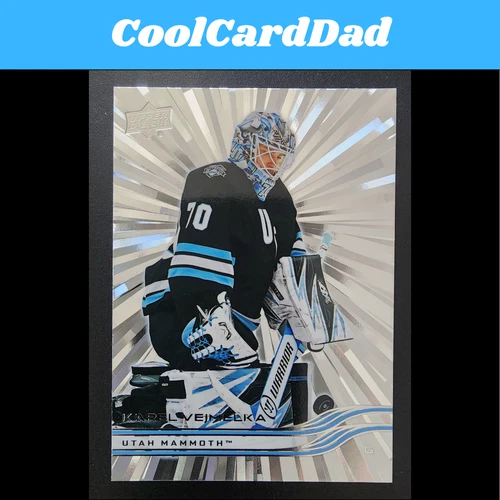 Karel Vejmelka 2025-26 Upper Deck Silver Outburst #424 Utah Mammoth