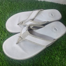 UGG Australia White Mens Flip Flops Size 11 ID F27012K UGG Seaside Men main image 4