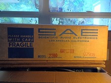 SAE Model 2200 Box Packing Material Power Amplifier Scientific Audio Electronics