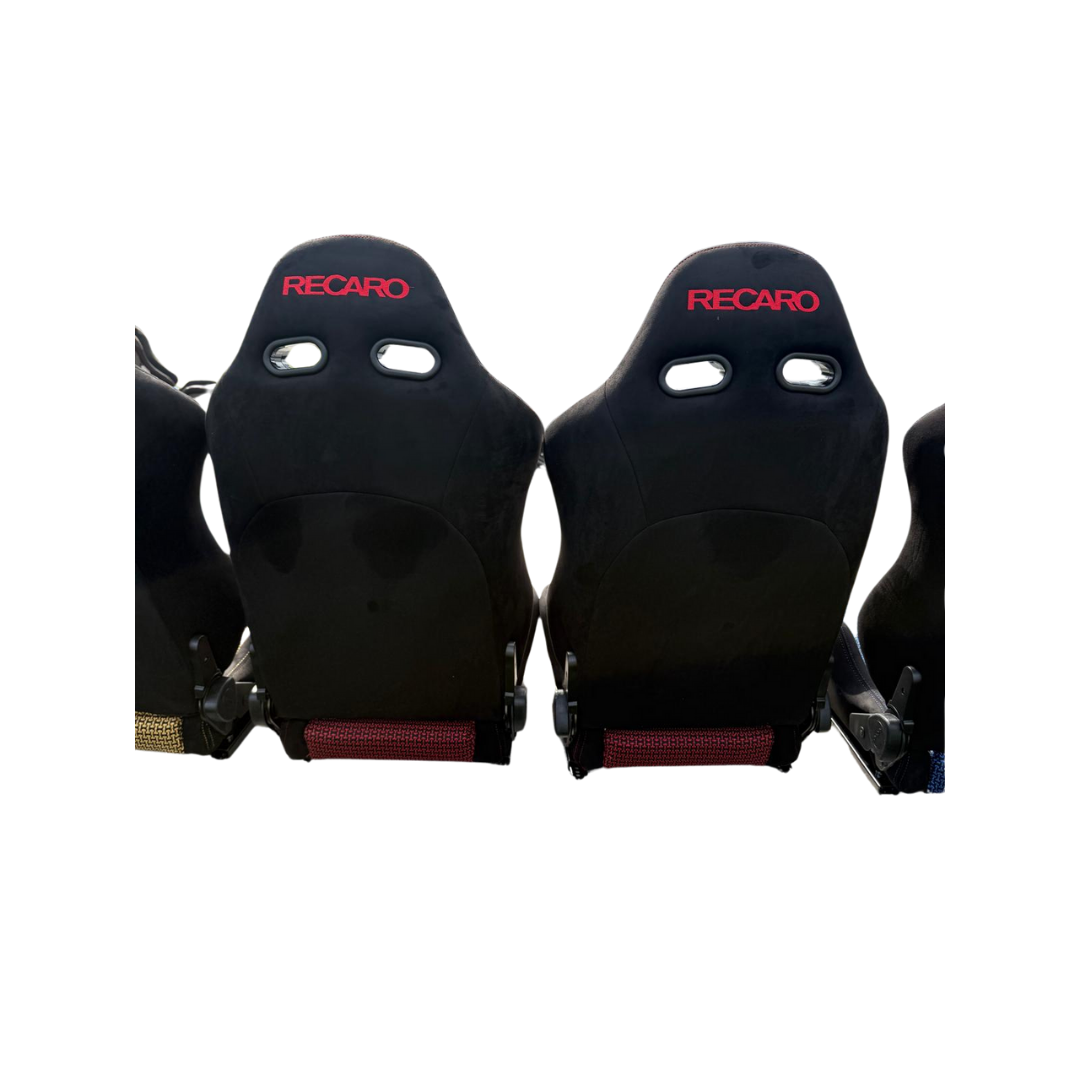 RECARO STYLE SR4 TOMCAT RED BUCKET SPORT RACING SEATS (PAIR) | eBay