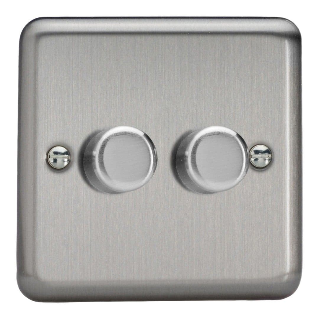 Varilight JSS2 Classic Matt Chrome 2 Gang V-Pro Companion Controller