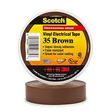 PT96403510PKN Brown 3M 35 Electrical Tape 7 mil 3/4in x 66ft Pack of 10 