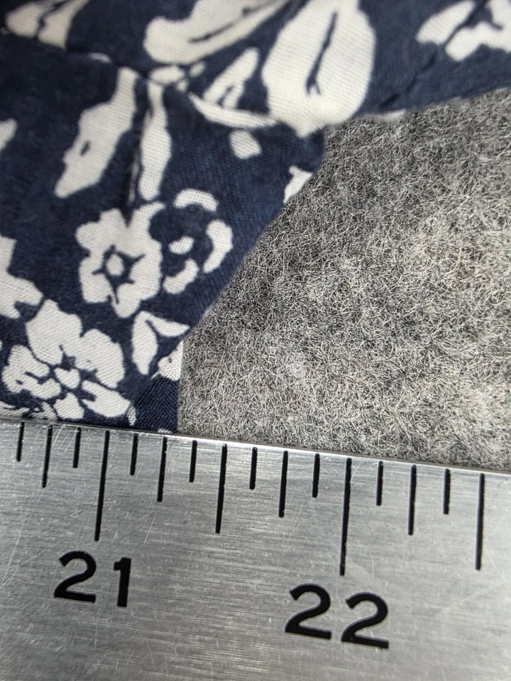 Hatch Dress Womens 2 Blue White Floral Cotton Lined Tiered 3/4 Sleeve Boho Flowy - Image 3 of 4