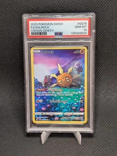 Pokemon 2023 Crown Zenith Galarian Gallery Solrock GG15/GG70 PSA 10