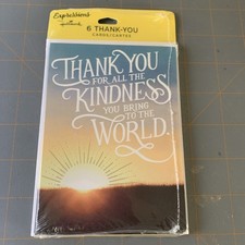Hallmark Expressions Thank You Cards 6 For The Gift Cards And Envelopes