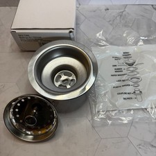 NIB Kohler 7400 Stainless Steel Sink Basket Strainer For 3.5"  4" Drain 1062348