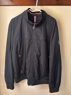Tommy Hilfiger Men's Jacket XXL Navy Performance Lightweight Bomber Jacket