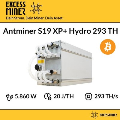 Bitmain Antminer S19 XP+ Hydro 293TH/s | Neu OVP | Top Preis-Leistung-Hashrate