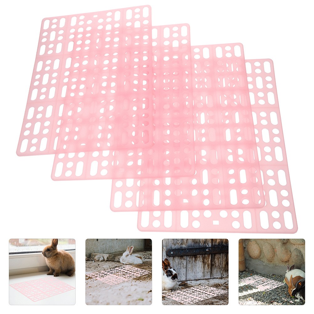8 Pezzi Accessori Coniglietti per Conigli Cani Pastiglie Gabbia Plastica Pet Liner foto 5