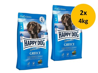 Happy Dog Sensible Greece | 2x 4kg Hundefutter Sparpack
