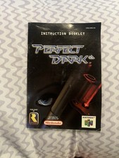 Perfect Dark Nintendo N64 Authentic Instruction Manual Booklet