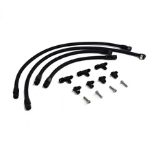 LS LSX LS1 LS2 LS6 LM7 Steam Vent Hose Kit -4 AN Complete Coolant Crossover BLK