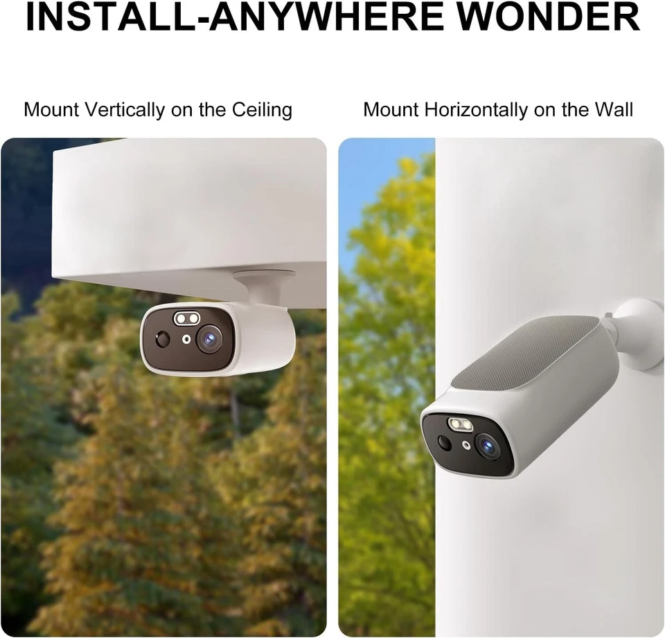 2K Solar Camera Outdoor Wireless, 2.4/5Ghz Wifi Cameras for Home Security - Image 2 of 4