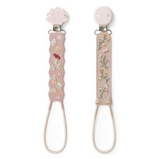 Moonkie Flat Silicone Pacifier Clips 2-Pack   2Pack, Mermaid Dreams