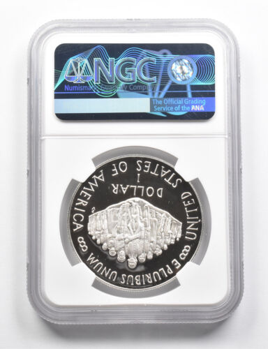 PF70 UCAM 1987-S Constitution Bicentennial Commemorative Silver Dollar NGC *9838 - Picture 2 of 3