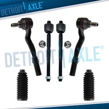 Front Inne Outer Tie Rods w/ Boots for E320 E350 CLS500 E500 E550 CLS55 E55 AMG