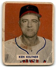1949 BOWMAN KEN KELTNER CLEVELAND INDIANS #125