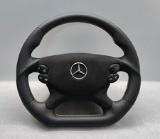 2005 MERCEDES AMG SL55 R230 STEERING WHEEL G55 CLK55 SL500 GEAR BUTTON FLAT w209