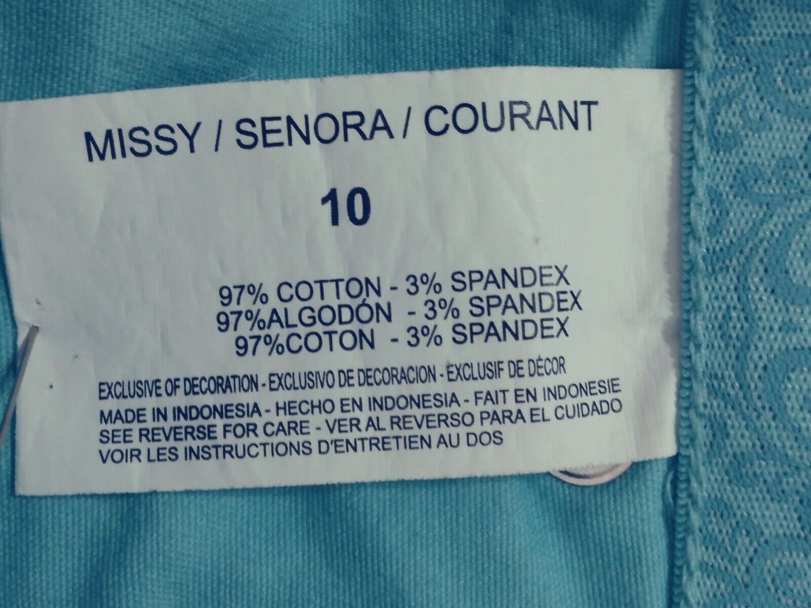 Missy/Senora/Courant  Bermuda Short Casual Blue C… - image 6