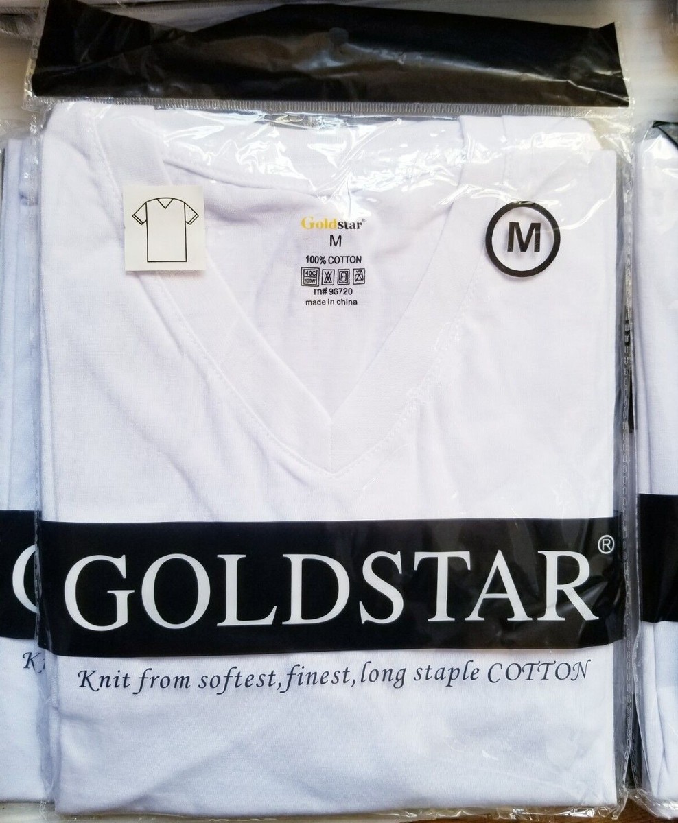 【関税込み】GOLDEN  WHITE STAR COLLECTION T-SHIRT White Star Collection T-shirt with contrasting black logo