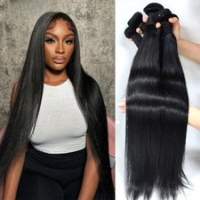 Straight Human Hair Bundles Raw Hair Bundles Human Hair Extensions Brazilian