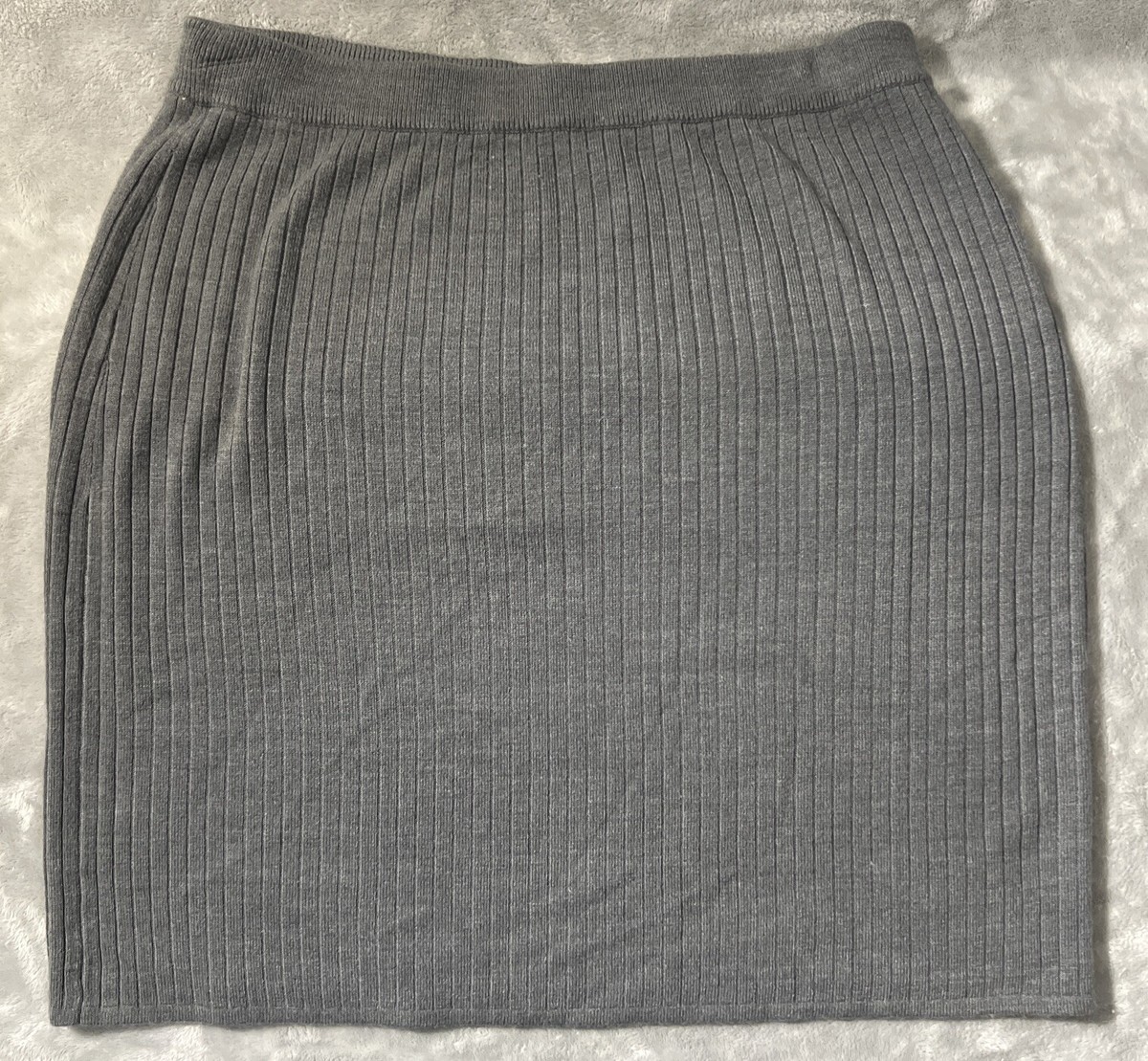Vintage 90s Carroll Womens XL Knit Acrylic Skirt Stretch