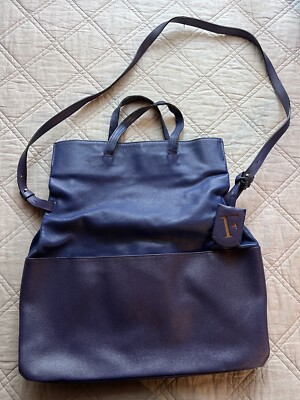 Furla Blue Leather Bag With Strap