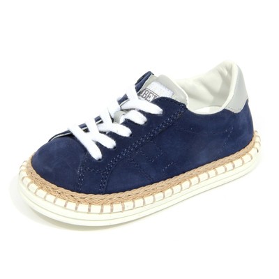 G4022 sneaker bimbo boy HOGAN REBEL blue suede shoes kids | eBay