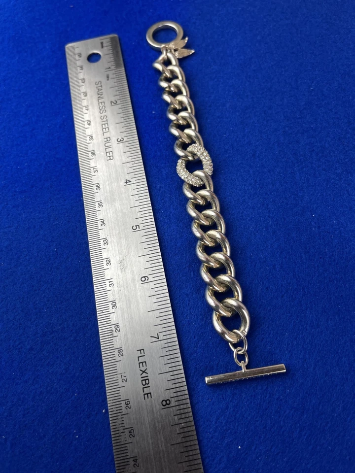 Victoria's Secret браслет коренастый цепочка Pave кристаллы  - Изображение 3 из 4