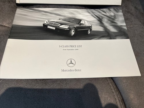 Mercedes S-Class Hardback Brochure And Price List 70 Pages Sept 2000 - Picture 6 of 8