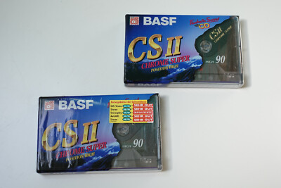 2 x BASF CS II 90 Chrome Super MC, Type II, Neu + OVP