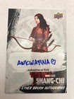 2022 Upper Deck Shang Chi Awkwafina Ether Brush Autograph Card EBA-5 Katy Auto