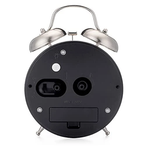 Loud Alarm Clock for Heavy Sleepers Classic Twin Bell Metal Case Backlight - Image 3 of 4
