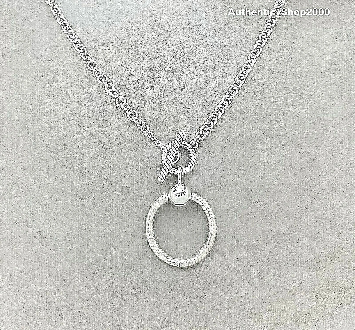 NEW 100 Authentic PANDORA 925 Ale Moments O Pendant T Bar