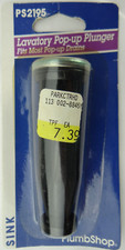 Plumb Shop PS2195, Lavatory Sink Pop-Up Plunger Fits Most Drains, New Old Stock