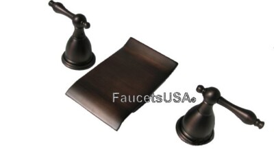 OIL RUBBED BRONZE ORB SINK WATERFALL FAUCET Match Tub Avail Free Ship AllBrass