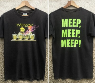 2002 Weezer Tshirt Muppets Jim Henson 2 side 90s Black T shirt | eBay
