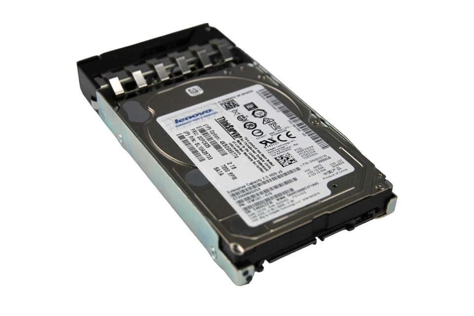 Lenovo ThinkServer 2TB 7.2K SATA 2.5" HDD w/Tray ST2000NX0253 4XB0G88774 00PC625 - Image 2 of 4