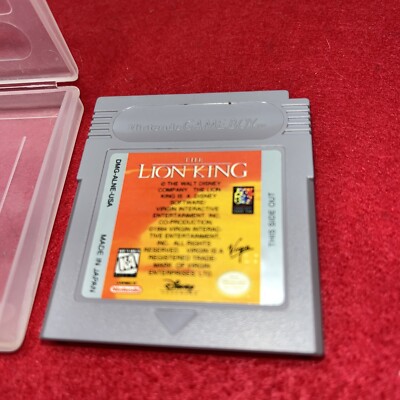 Lion King (Nintendo Gameboy GB)  Cartridge GREAT Shape Game Boy With Case