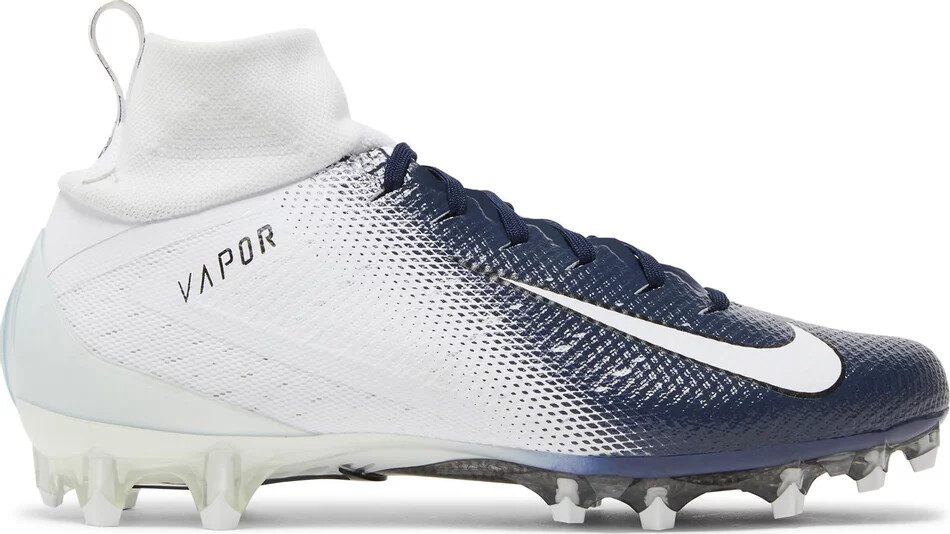 Nike Vapor Untouchable Pro TD 3 White Navy Football Cleats  display picture 1
