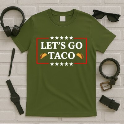 Funny Let's Go Taco Trump T-Shirt Unisex