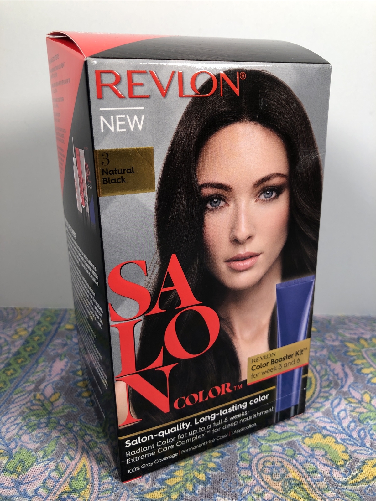 11X Revlon Salon Color 3 Natural Black Booster Kit Luminous Gray Coverage  309977076033 | eBay