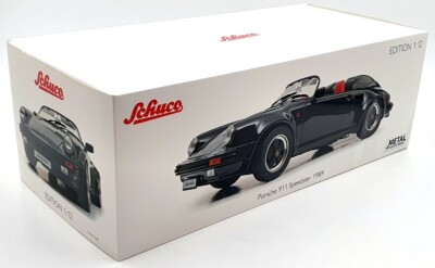 Schuco 1/12 Porsche 911 Speedster 1989 - Diecast Noir (Occasion, Belle Pièce)