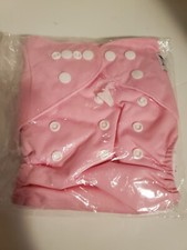 NORA'S NURSERY PINK REUSABLE WASHABLE DIAPER