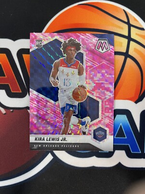 KIRA LEWIS JR 2020-21 PANINI MOSAIC RC PINK PRIZM PARALLEL ROOKIE CARD #224
