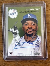 2023 Topps Chrome Platinum Anniversary Yusniel Diaz base card AUTOGRAPH!