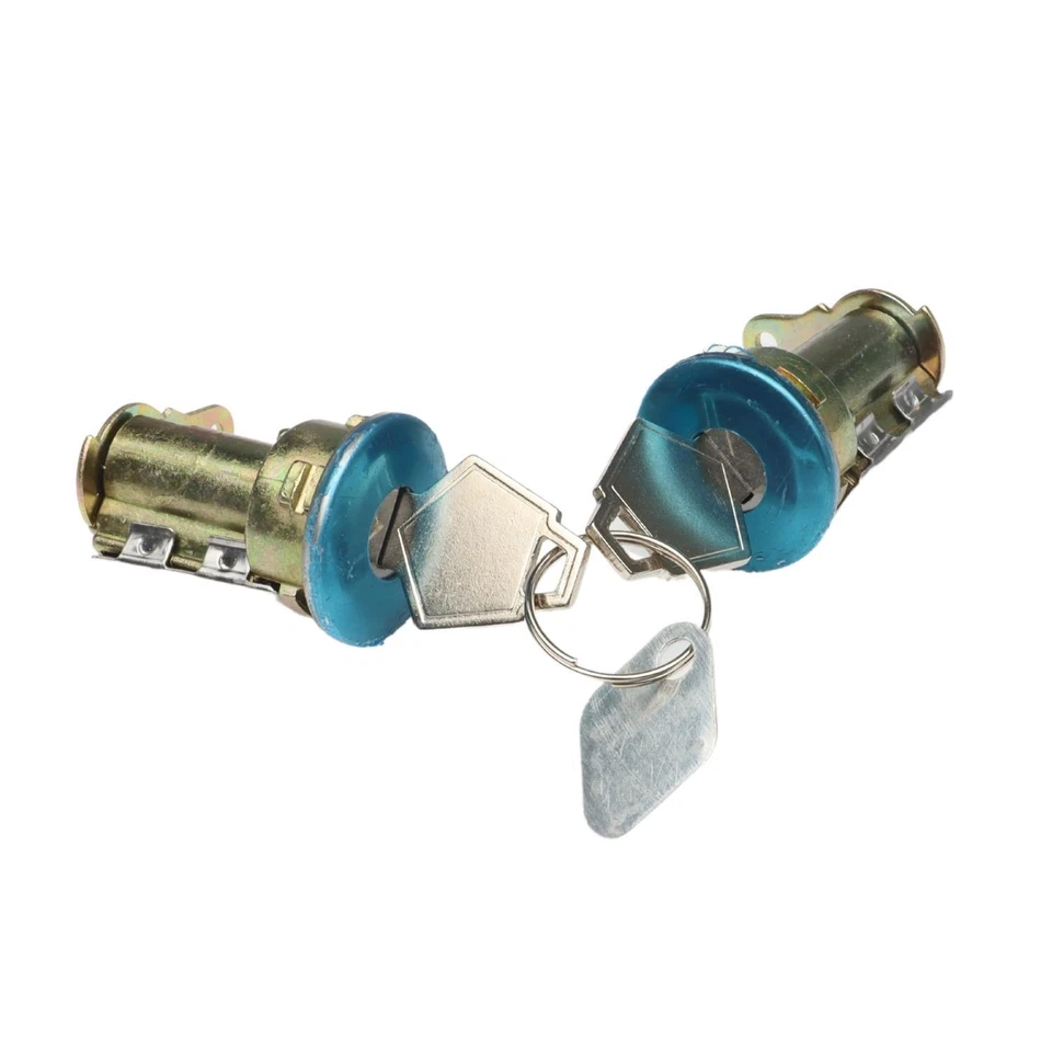 2x Cilindro de bloqueo de puerta con llave para camioneta Dodge D100 D200 D300 1968-1974 Foto 2 de 4