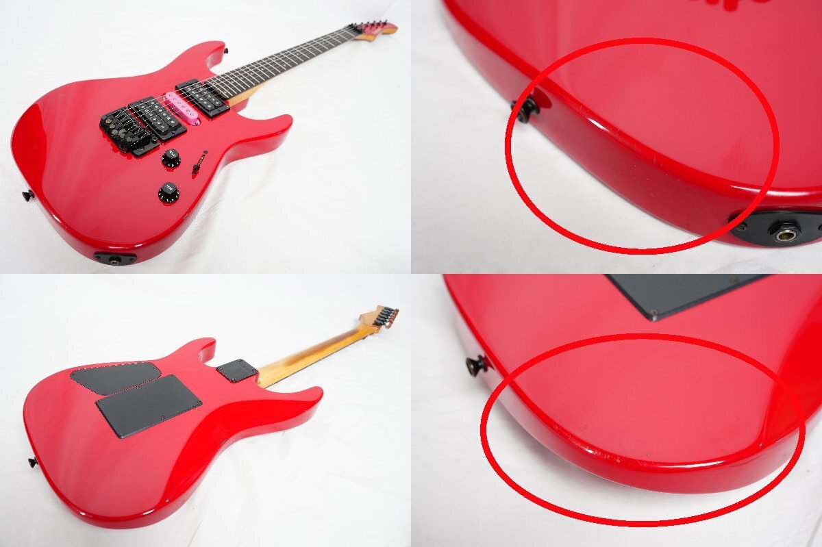 Electric Guitar Fernandes Revolver FR-55 80's Red HSH Alder Body