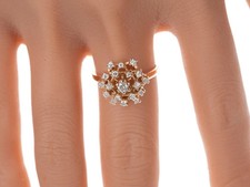 2Ct Round Cut Simulated Sapphire Women's Engagement Ring 14K Yellow Gold Plated