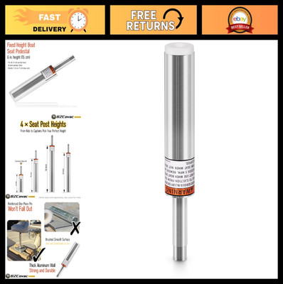 3/4'' Boat Seat Pin Post - Non-Threaded Aluminum Pedestal for Marine Mounting, Fi